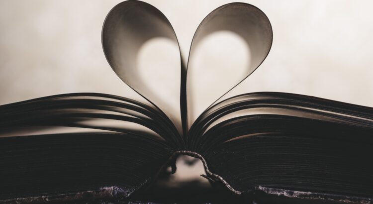 Love books - a heard in pages