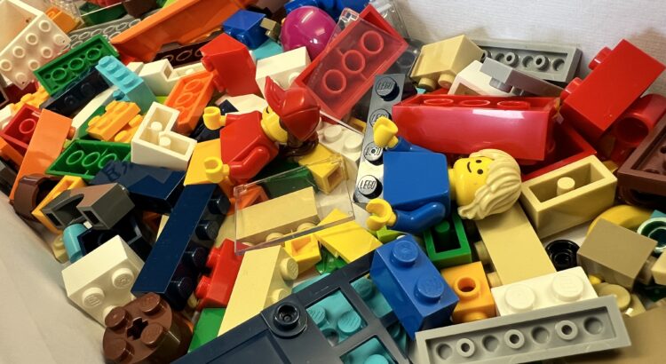 A box of bricks from the LEGO BYGGLEK Set